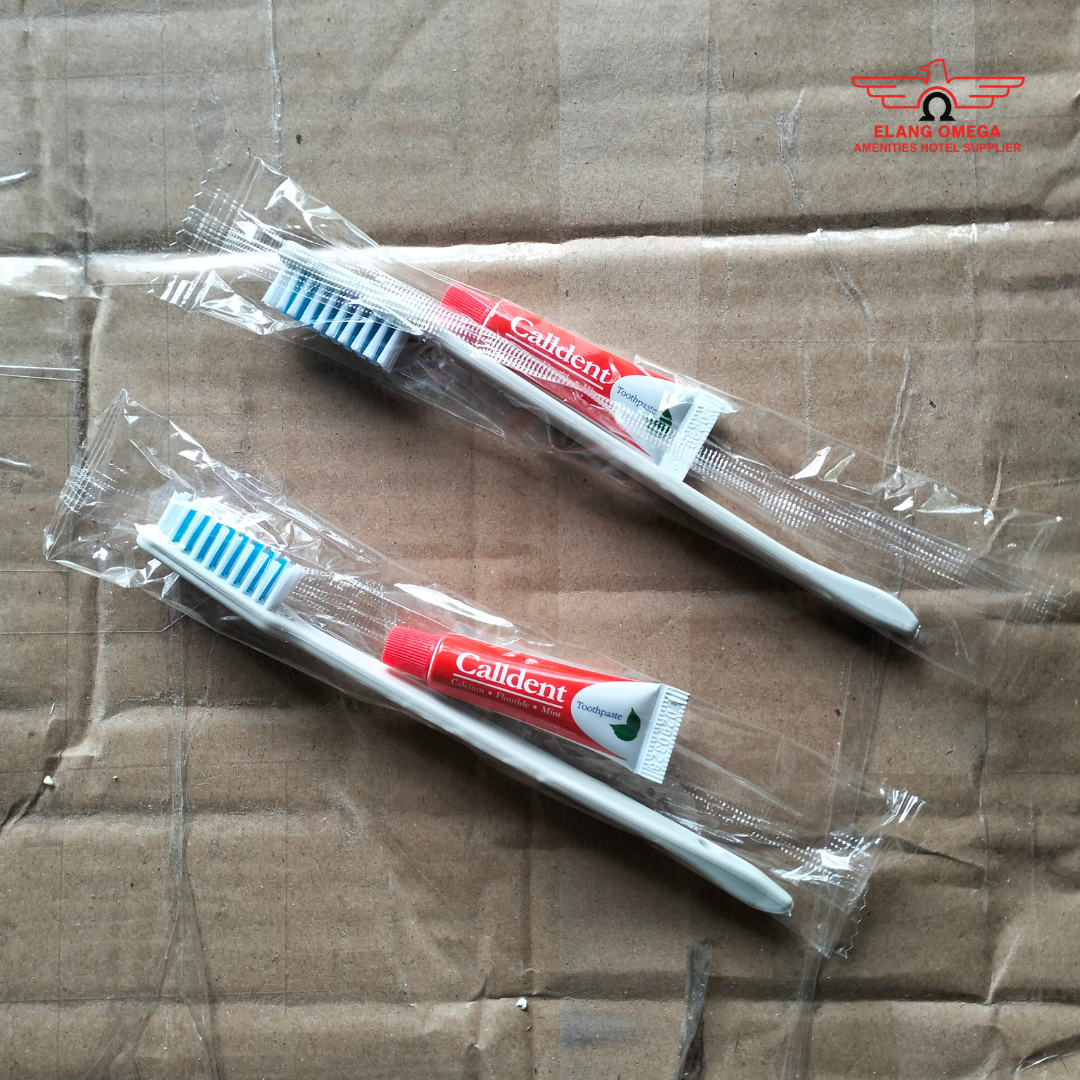 Dental kit Jet putih biru opp seal (1 pack isi 100 pcs)