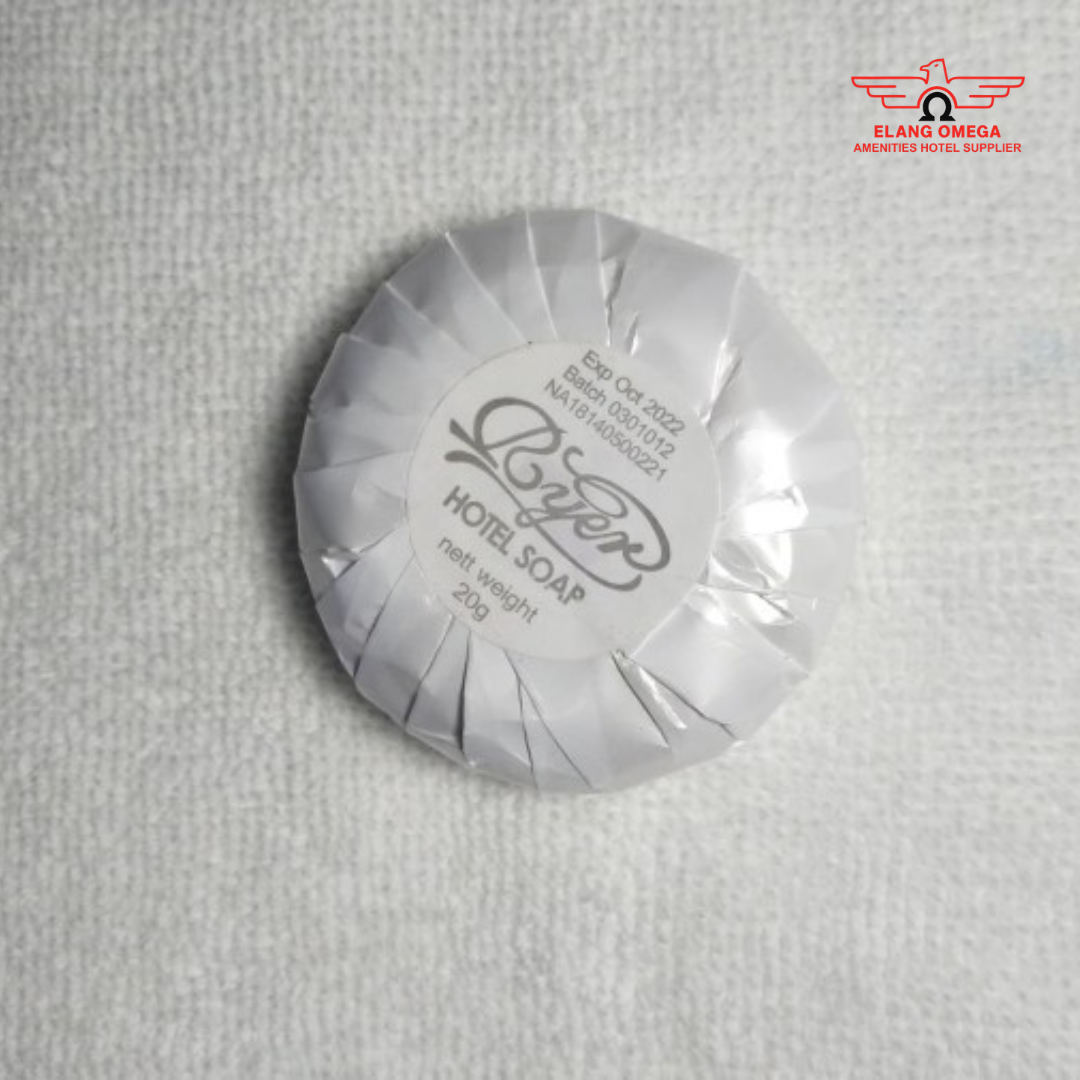 sabun bulat 20gr (D 4,1 cm T 1,5 cm) Bungkus Mutiara (1 karton isi 360 pcs)