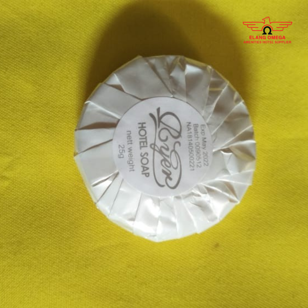 Sabun bulat 25gr (D 4,7cm T 1,6cm ) Bungkus Mutiara (1 Karton isi 300 pcs)