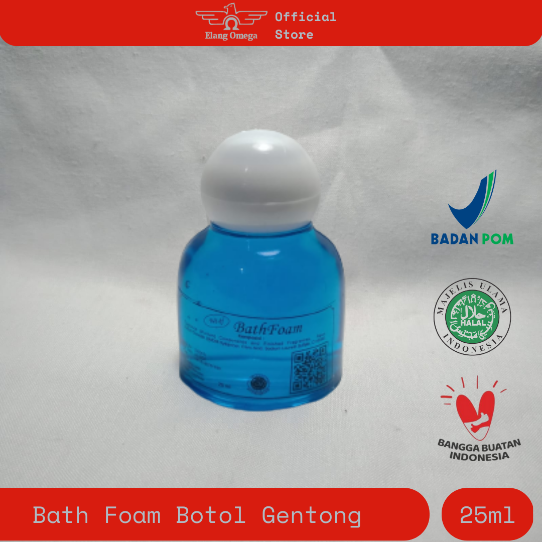bath foam botol gentong transparant 25ml (1 karton isi 180)
